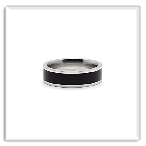 Xusamss Fashion Stainless Steel Epoxy Band Ring4