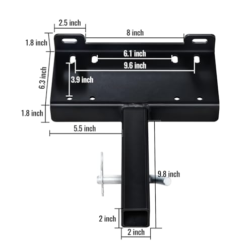 image for Hasopy Winch Hitch Cradle Mount Plate, 2