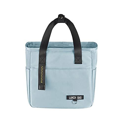 Kuber Industries Canvas Lunch Bag for Men, Women and Kids, Lunch Bag for School, Picnic, Office, Carry Bag for Lunch Box (Black) (B092DLS8JZ) Amazon Price History, Amazon Price Tracker