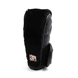 uxcell Black Faux Leather Flannel Gear Shift Lever Knob Protective Cover for Car