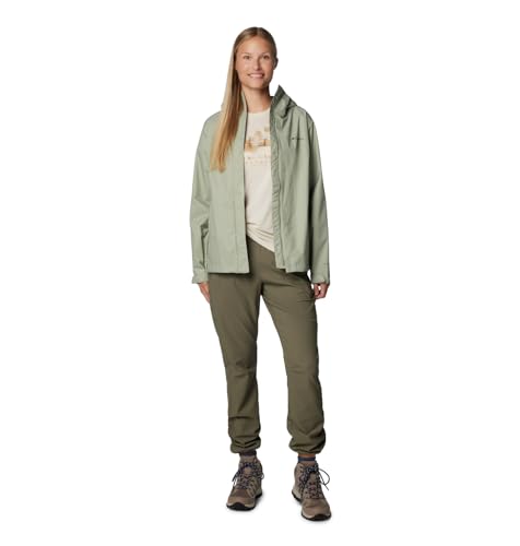 Columbia Womens Arcadia II Waterproof Rain Jacket, Safari, Medium