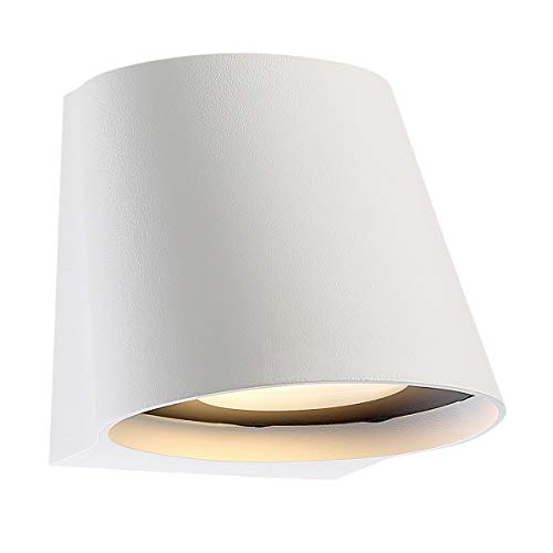 Mod 7in LED Indoor and Outdoor Wall Light 3000K in White Mod 7in LED Indoor and Outdoor Wall Light 3000K in White