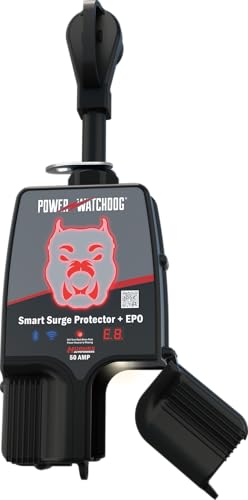 Hughes Power Watchdog PWD50EPOW Smart RV Portable Surge Protector 50 Amp - Patented WiFi and Bluetooth Connectivity - Monitor Voltage/Amperage/Wattage - IP65 Water-Resistant