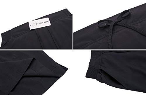 COOrun Workout Skort for Women Athletic Golf Tennis Skirt High Waist Active Skort with Short Pockets Black