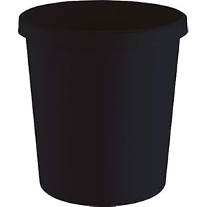 Helit H6405895 – prullenbak “the green german”, 18 liter, van gerecyclede kunststof Blauer Engel gecertificeerd, antraciet-zwart, 1 stuk