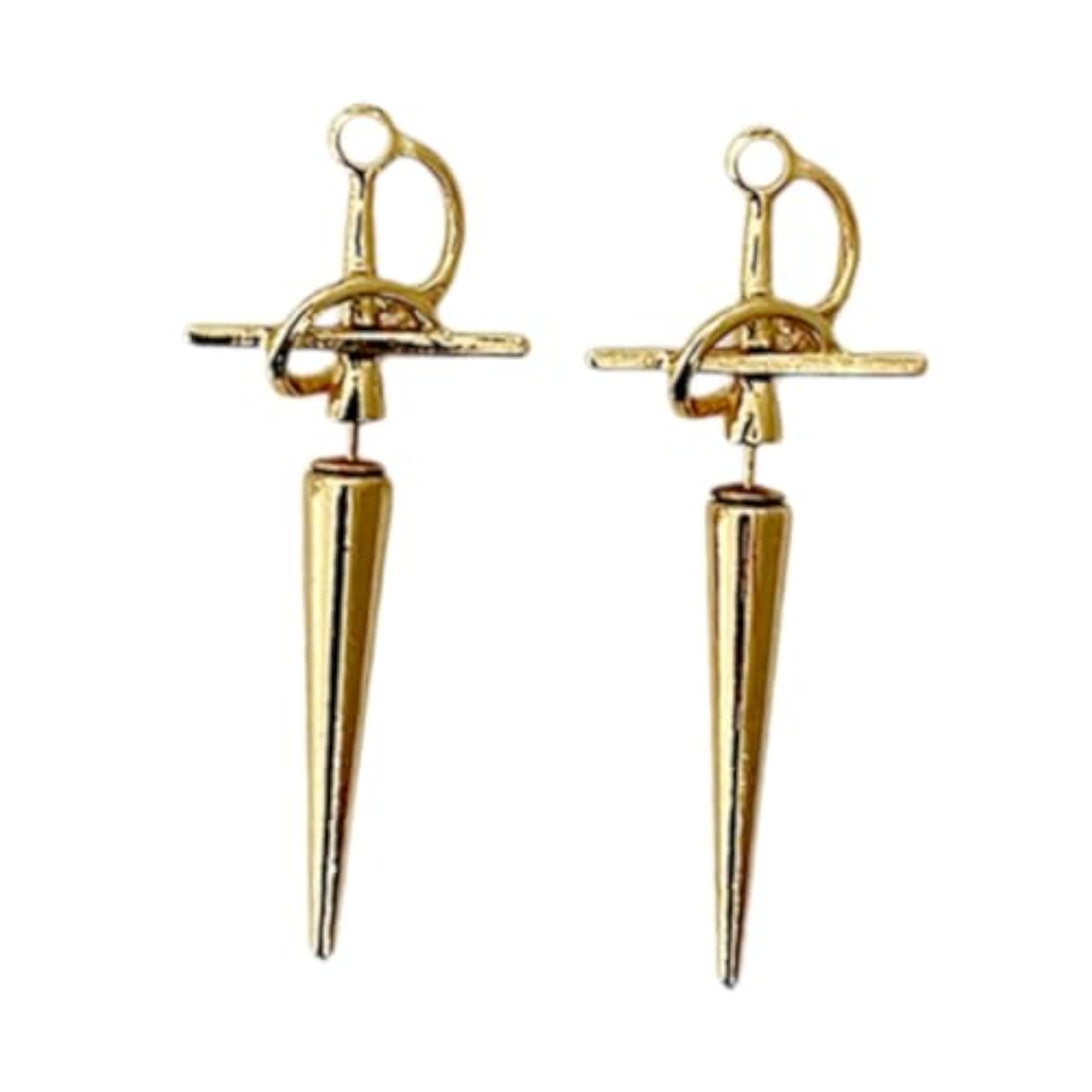 5pc Gothic Sword Earrings Set, Medieval Costume Accessories