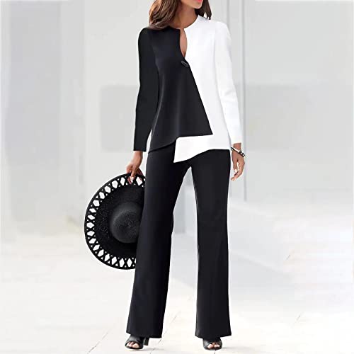 Pants Suits for Women Dressy Sexy 2023 Trendy Blazer and Pants Set Business Wedding Pant Suits Formal 2 Piece Outfits2