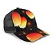 Casquette de Baseball Hommes Femmes, Texture Festive sans Couture lanternes de Ciel étincelles Maille de Camionneur réglable été ventilé Casquette de Soleil de Baseball Chapeau Chapeau de Golf