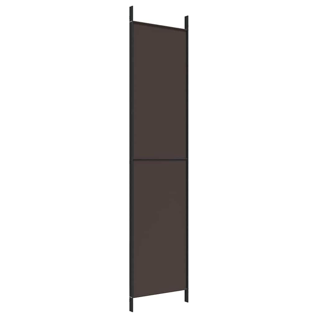 3-TLG. Paravent Braun Stoff 150x220 cm freistehend faltbar klappbar Raumteiler Sichtschutz Trennwand für Wohnzimmer Schlafzimmer Büro mit blickdichter Abtrennung und Privatsphäre