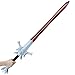 damdos Halloween Prop Fantasey Foam Swords, Blood Red Rebellionr Two Hand High Cosplay Sword for Deviller May Crier Character Dark Red Sword