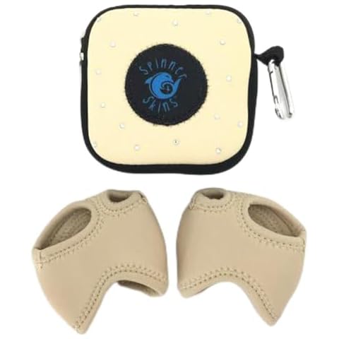 Spinner Skins Neoprene Dance Half Soles and Pouch-Competition Nude-L Cover