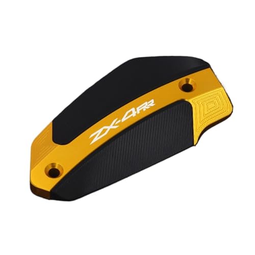 ZX-4R ZX-4RR ZX4R ZX4RR オートバイアクセサリー リアフロントブレーキフルードリザーバーキャップ オイルフィラーキャップ プラグカバーに対応(Front-Gold)