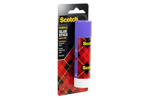 Image of Scotch Mega Purple Glue Stick, 1.4 oz, Acid Free and Non-Toxic (6108-MEGA) (Pack of 2)