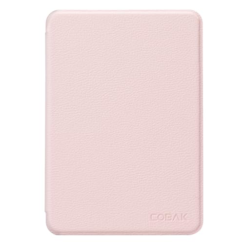 Image of CoBak Case for Kindle Paperwhite 12th Gen 2024 (7 inch) & Colorsoft Signature Edition - All New PU Leather Cover with Auto Sleep Wake Feature for Paperwhite Signature 2024 Released, Flesh Pink