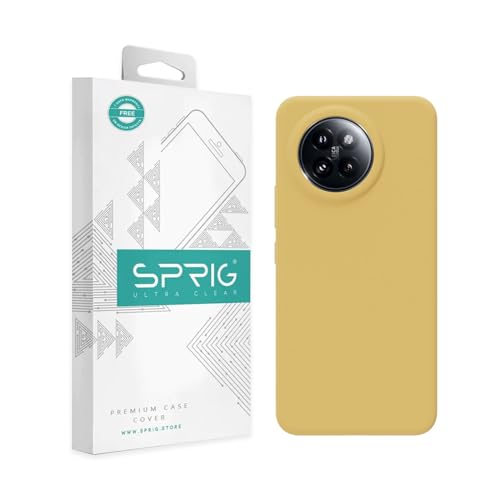 Image of SPRIG Compatible with Mi 14 Civi Premium SilkTone Back Cover Drop Tested Shock Proof Mobile Case for Men, Women, Boys and Girls with Camera Protection (Lemon Yellow)