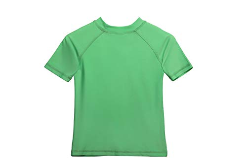 Image of Girls Short Sleeve UPF 50+ Sun Protection Swimwear Athletic Elastic Shirt Surfing Rash Guard Tops for 2-16 Years