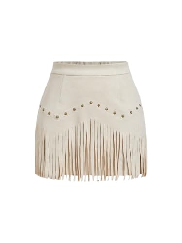 Womens' Plain A-Line Zipper High Waist Skirt Casual Mini Skirts for Women