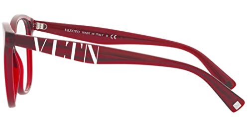 Image of Valentino VA3014 Prescription Eyewear Frames, Red Transparent, 53mm