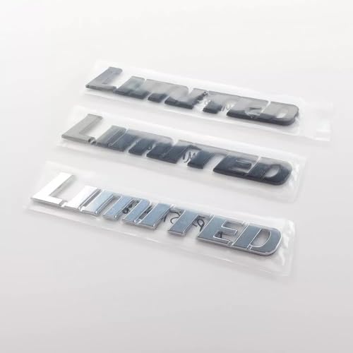 Image of Pair Set Limited Sport Letter Rear Door Nameplate Emblem Sticker Decal (Silver)
