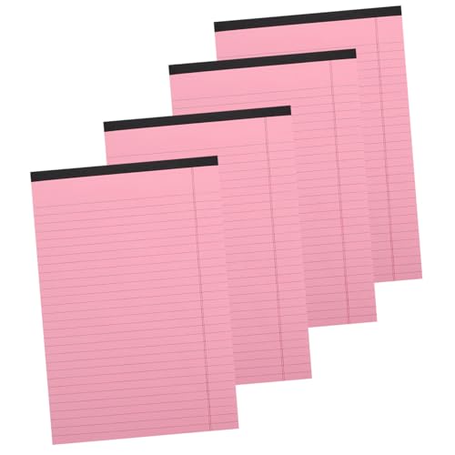 Carnets roses à lignes horizontales blocs-notes école et bureau