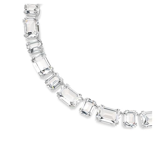 Swarovski Millenia Tennis Necklace, Octagon Cut, Clear, Rhodium Finish4
