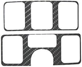 For Note E12 4D Black Carbon Tone Sheet Sticker Set for Control Switch Panel Garnish