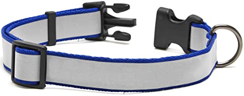 Orvis Dog's Reflective Collar, Blue - Medium