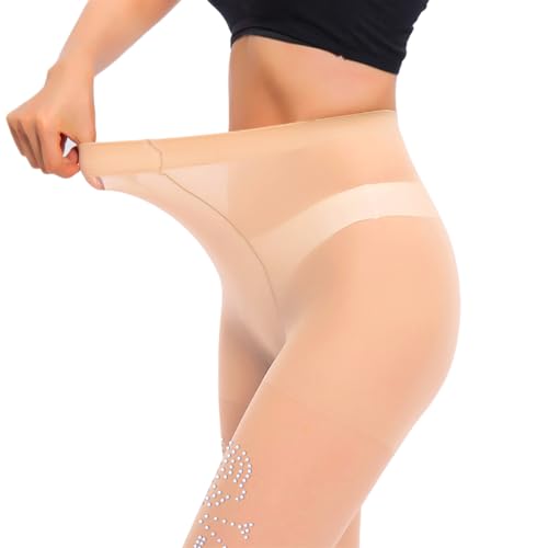 Image of FANCAME Women's Sparkle Stockings, Sheer Tights Party Rhinestone Pantyhose
