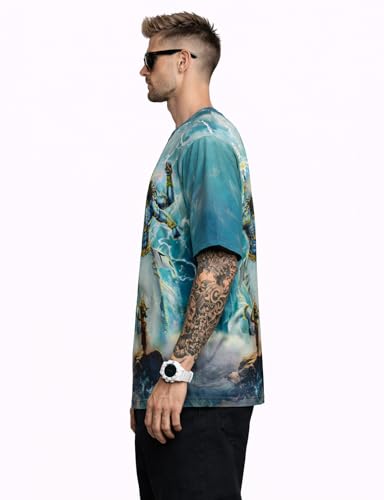 Image of STAND OUT All Over Printed Shiva, Krishna, Hanuman, Kali, Ram and Ravana, Ramayan, Bagavath Githa, Buddha Religious, Spiritual, Hindu Gods T-Shirts