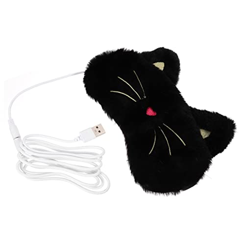 Homoyoyo Antifaz Térmico USB con Control de Temperatura Ajustable Máscara para Dormir con Diseño y Bloqueo de Luz Cómodo y Elástico para Uso Casa Oficina y Viaje