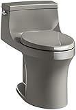 Best Flushing Toilets on the Market 3 KOHLER K-5172-K4 San Souci Comfort Height Compact Elongated 1.28 GPF Toilet with AquaPiston Flushing Technology and Left-Hand Trip Lever, Cashmere, 1-Piece