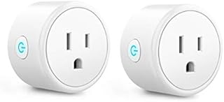 Aoycocr Mini Smart Plugs - Bluetooth WiFi Outlet Compatible with Alexa, Google Home Assistant, Remote Control with Timer Function Switch,ETL/FCC/Rohs Listed Socket 2 Pack