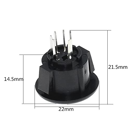 100pcs Black DS-5-07A Round Five-pin S-Video Connector Round 5-pin Socket 5P 5-pin DIN Socket Holder