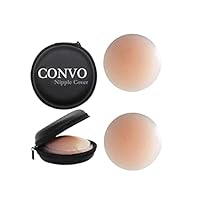 Women’s Reusable Nipple Cover – Silicone Nipple Cover Bra Pad – Adhesive Reusable Nipple Pads – Thin Silicone Nipple Cover Pasties