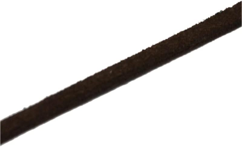Perlin Faux Suede Leather Cord for Jewelry Making Flat Leather String Roll 5 Meters Long Microfibre Flat Tip Crafts Cordage for Bracelet Necklace Bead Cord DIY Shoe Accessories (Dark Brown, 5 mm)