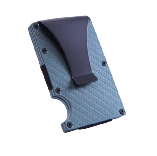 wowobjectsMetal Grey Money Clip and Credit Card Holder Case Slim Wallet | Minimalist Wallet | Metal Wallet | Slim Money Clip | Metal Money Clip | Credit Card Holder for Men and Women