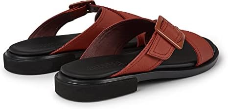 Camper Women's Edy Flat Sandal, Medium Red, 7 | Image 2
