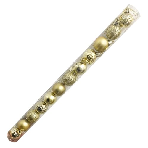 Kit Mini Bolas de Natal 3cm Douradas/ouro c/ 12und Multiart