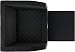Knuffelwuff Cargo Hundebox Auto Hunde Autositz Hundetransportbox Transportbox Hund Vordersitz 45 x 45 x 30cm Schwarz