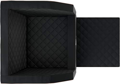 Knuffelwuff Cargo Hundebox Auto Hunde Autositz Hundetransportbox Transportbox Hund Vordersitz 45 x 45 x 30cm Schwarz