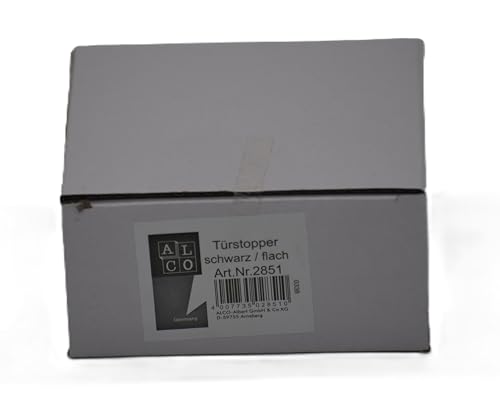 Alco - Albert 2851 - Door Stop in Flat Shape, Heavy Quality, Black, Pack of 1 - Image 2