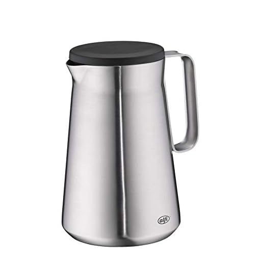 alfi Drive!, Termoskanna rostfritt stål matt 0,7 l med dubbelväggig TopTherm isolering insats i rostfritt stål. Perfekt som kaffekanna eller tekanna, för hem eller kontor