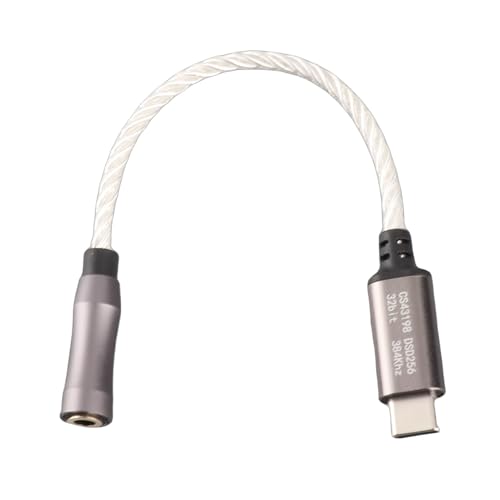 Cable DAC Tipo C a Jack para escuchar música en el PC con auriculares tradicionales 6