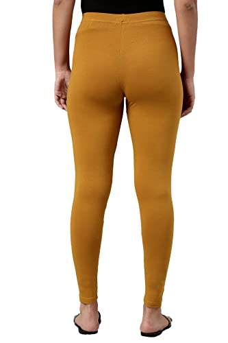 Image of H2 Women's Ankle Length Stretchable Cotton Leggings - Soft Stretch for Casual and Yoga