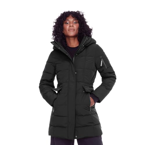 ALPINE NORTH Kootney Women’s Vegan Down Mid-Length Parka – Insulated, Water-Repellent Winter Coat with Hood