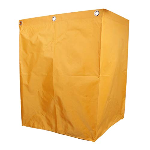 Tenlacum - Bolsa de repuesto para carro de limpieza de nailon grueso resistente al agua, 35 galones, color amarillo