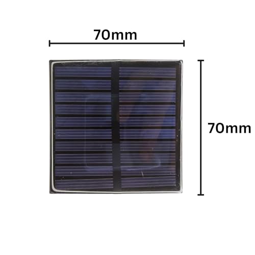 Image of 2PCS Mini Solar Panel 70x70mm 6V 100mA for Science Projects & DIY Kits