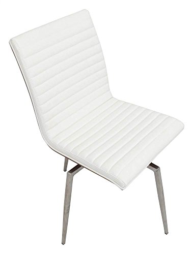 Woybr Brushed Stainless Steel, Wood, Pu Mason Chair With Swivel (Set Of 2) #TOP4