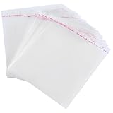 fogman OPP袋 透明 100枚セット 0.5mm厚 シール付き 梱包 個包装 ラッピング (15 x 20cm)