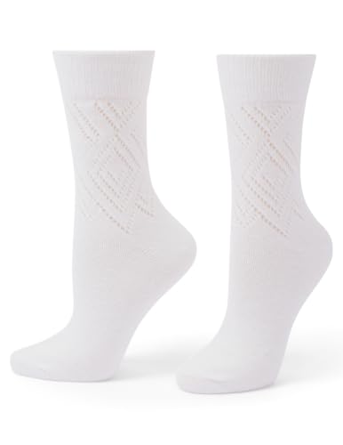 Image of HUE womens Crew Length Boot Socks, 2 Pair Pack